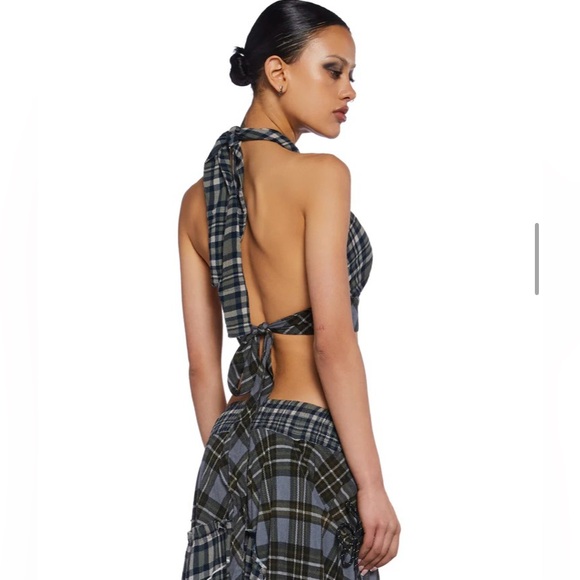 Dolls Kill Kurt Midi Skirt & Kurt Wrap Top Top Size 12(L), Skirt Size 10(M) - Picture 6 of 16